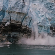 A calving glacier, Witness to global warming